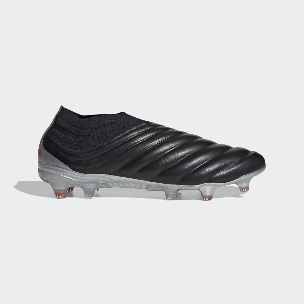 Ghete Fotbal Adidas Copa 19+ Firm Ground Dama Romania - Negrii/Rosii/Argintii Metal F35514